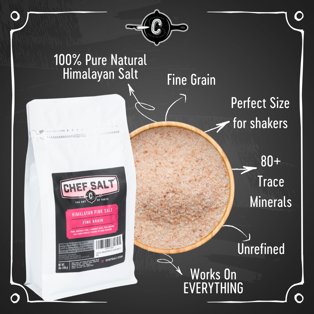 Himalayan Pink Salt - 3lb CHEF Bag - FINE GRAIN
