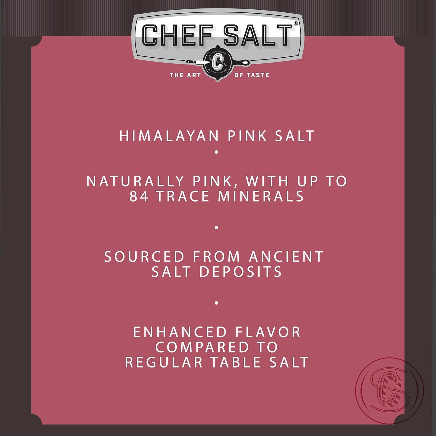Himalayan Pink Salt - 3lb CHEF Bag - FINE GRAIN