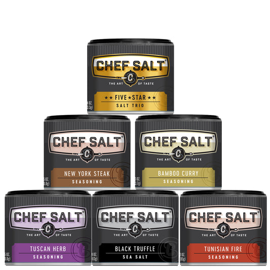 6 Pack - One of Each Chef Salt Seasoning